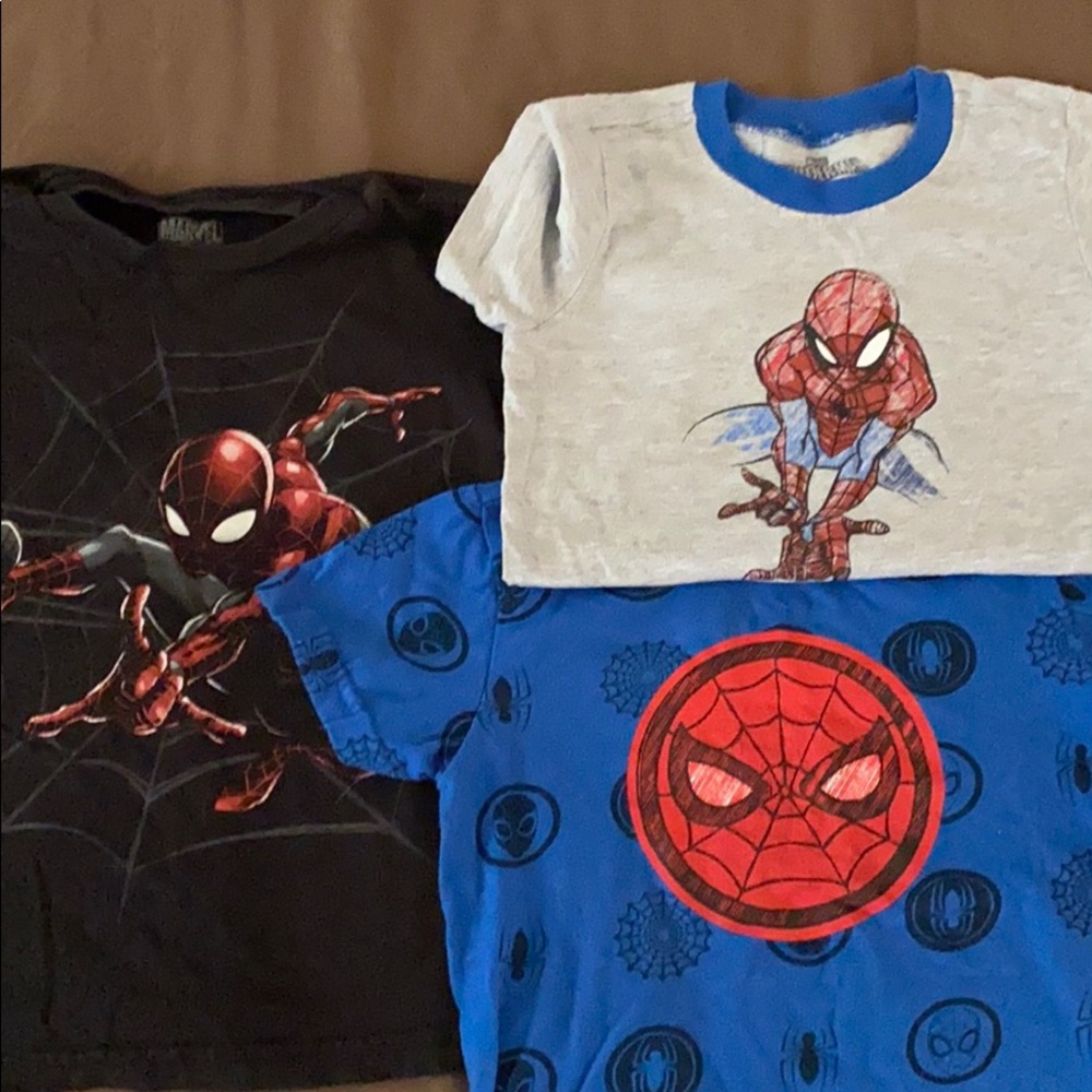 3 Spider-Man shirts